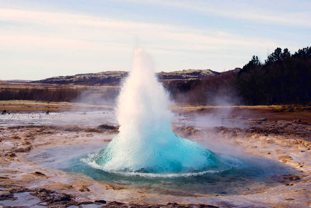 Old Faithful Geyser at Yellowstone National Park